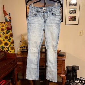 Maurices Light Wash Straight Leg Jeans